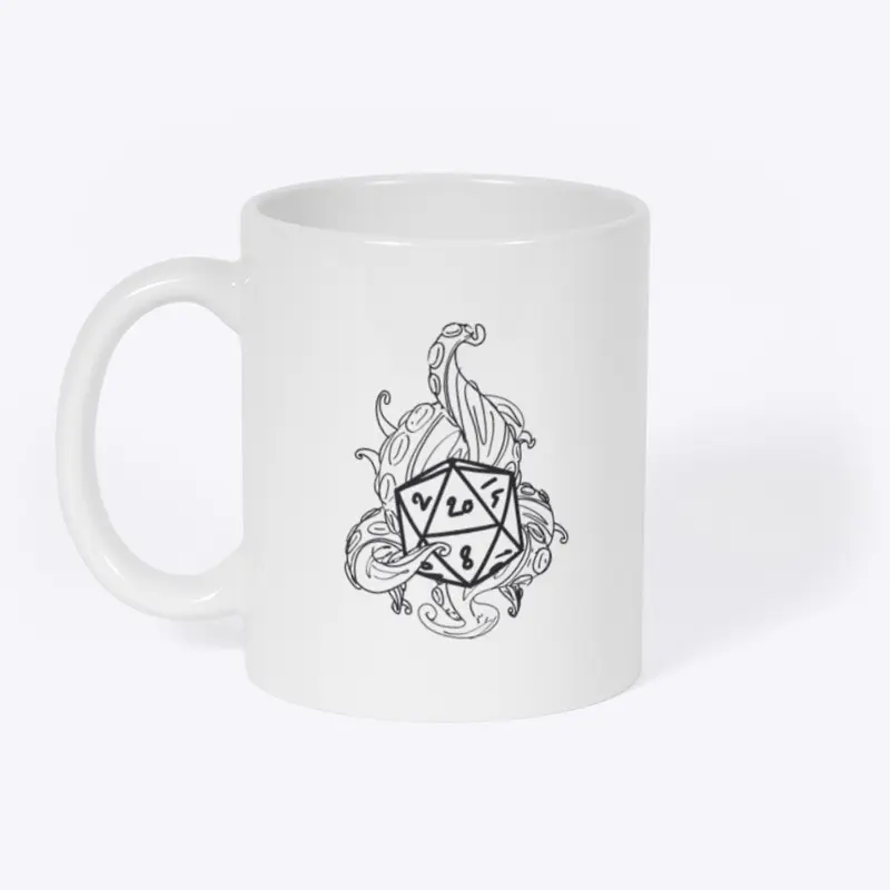 d20 dice Sketch-catch Mug